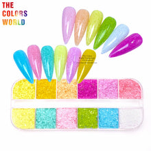 Load image into Gallery viewer, Kawaii Macaroon Color Chunky Glitter
