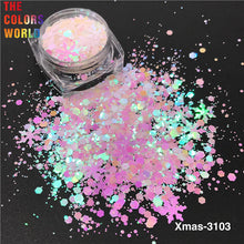 Load image into Gallery viewer, Snowflake Sequins Xmas Glitter