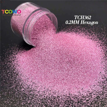 Load image into Gallery viewer, TCT-686 & TCT-684 High Temperature Resistant Metallic Aluminium Glitter Powder Heat Resistant Pigment for Plastic Injection Crafts 0.2mm Colourful Hexagon Aluminum Glitter with MSDS Certification