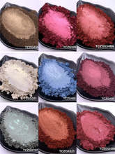 Load image into Gallery viewer, TCT-615 Mica Powder Non-Toxic Natural Mica Covered Epoxy Resin Pearl Pigment for Resin Art Slime Soap Craft Paint Coating Car Paint
