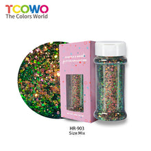 Load image into Gallery viewer, TCT-920 Chunky Chameleon Multichrome Color Shifting Glitter Powder in Shaker Bottle for DIY Crafts, Manicure & Epoxy Resin