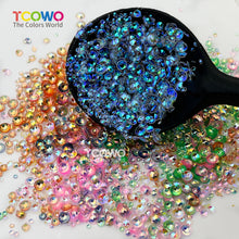 Load image into Gallery viewer, TCT-1032 Bubble Glitter Eco-Friendly Non-Toxic Polyester Chunky Beads 1mm 2mm 3mm Mix Multi Colors for DIY Nail Crafts Snowglobe Cups Face Body Decoration Wholesale Factory Supply