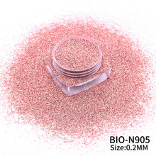 Load image into Gallery viewer, TCT-955 Cosmetics Biodegradable Fine Glitter, TCOWO Cosmetic Grade Bio Glitter Powder, Non-Toxic Eco-Friendly Plant Cellulose Glitter for Lip Gloss Nail Art Body Face, Multi Colors 0.2mm 0.8mm, MSDS CPNP TUV Certified