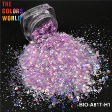 Load image into Gallery viewer, Cosmetic Grade Biodegradable Glitter Sparkle Laser Rainbow Colorful Chunky Glitter