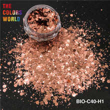 Load image into Gallery viewer, Metallic luster Cosmetic Grade Biodegradable Organic Chunky Glitter