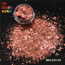 Load image into Gallery viewer, Metallic luster Cosmetic Grade Biodegradable Organic Chunky Glitter