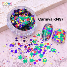 Load image into Gallery viewer, TCT-959 Holographic Chunky Glitter Mixed Size Mixed Colors PET Glitter Powder for Eyes Face Body Hair Musical Festivals Carnival Parties