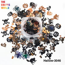Load image into Gallery viewer, TCT-854 Halloween Pumpkin Ghost Skull Cat Shape Sequins Glitter Festival Party Decorations