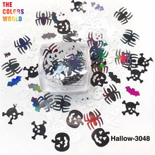 Load image into Gallery viewer, TCT-854 Halloween Pumpkin Ghost Skull Cat Shape Sequins Glitter Festival Party Decorations