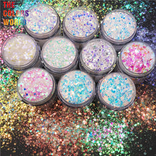 Load image into Gallery viewer, High Brightness White Rainbow Colorful Mermaid Sparkle Glitter