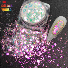 Load image into Gallery viewer, High Brightness White Rainbow Colorful Mermaid Sparkle Glitter