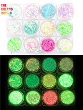 Load image into Gallery viewer, Luminous Glow In Dark Chunky Glitter