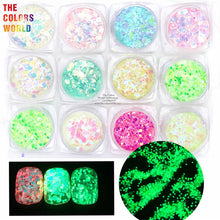 Load image into Gallery viewer, Luminous Glow In Dark Chunky Glitter