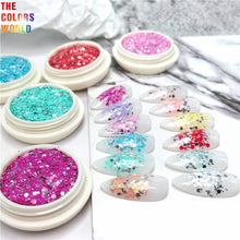 Load image into Gallery viewer, Nails And Hair Glitter Mix Sliver Foil