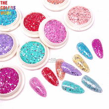 Load image into Gallery viewer, Nails And Hair Glitter Mix Sliver Foil