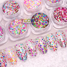 Load image into Gallery viewer, TCT-894 1MM Smallest Size Star Shape Mix Glitter Sequin for Resin Crafts DIY Projects Nails Art Makeup Cosmetics Party Decorations | TCOWO