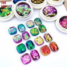 Load image into Gallery viewer, Color Shift Hexagon Glitter