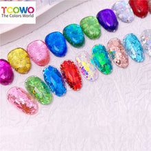 Load image into Gallery viewer, TCT960 Carnival Mixed Hexagon Colorful Sequin Powder Chunky Nail Glitter for Gel Polish DIY Nails Accessories Body Glitter Festival Rave