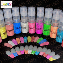 Load image into Gallery viewer, TCT-899 Reflective Flash Powder Ombre Nail Sprayer, 12 Colors Crystal Diamond Reflective Glitter Spray for Nail Art Makeup Crafts