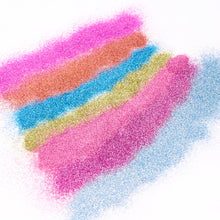 Load image into Gallery viewer, TCT-955 Cosmetics Biodegradable Fine Glitter, TCOWO Cosmetic Grade Bio Glitter Powder, Non-Toxic Eco-Friendly Plant Cellulose Glitter for Lip Gloss Nail Art Body Face, Multi Colors 0.2mm 0.8mm, MSDS CPNP TUV Certified