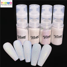 Load image into Gallery viewer, TCT-900 | White Holographic Iridescent Aurora Glitter Body Glitter Sprayer for Face Nail Hair Skin Clothing Makeup