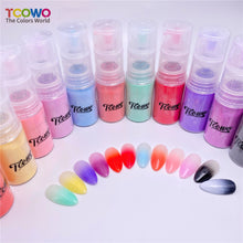 Load image into Gallery viewer, TCT-908 Acrylic Powder & Dipping Powder Ombre Spray, PMMA Nail Glitter Product with Amazing Gradient Effect, TCOWO Brand Non-Toxic Eco-Friendly Easy Applying for Nail Art Cosmetics Crafts