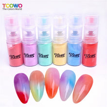 Load image into Gallery viewer, TCT-908 Acrylic Powder & Dipping Powder Ombre Spray, PMMA Nail Glitter Product with Amazing Gradient Effect, TCOWO Brand Non-Toxic Eco-Friendly Easy Applying for Nail Art Cosmetics Crafts