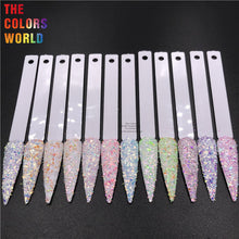 Load image into Gallery viewer, Colorful Iridescent Rainbow Shards Irregular Flakes Nails Glitter