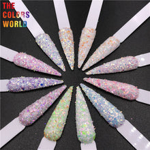 Load image into Gallery viewer, Colorful Iridescent Rainbow Shards Irregular Flakes Nails Glitter