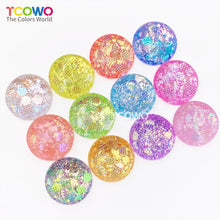 Load image into Gallery viewer, TCT-1046 Embossed High Sparkle Silver Mirror Glitter Bulk Wholesale, Eco-Friendly PET Mix Size Chunky Glitter Powder for Nail Art Resin Tumblers Crafts Valentine Decor