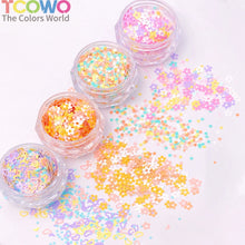 Load image into Gallery viewer, TCT-1054&TCT-1055 Kawaii Macaron PET Glitter Sequins Bulk Valentine Heart Flower Star Shapes Non-Toxic Solvent Resistant Perfect for Nail Art and DIY Creations