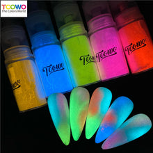 Load image into Gallery viewer, TCT-904 Glow in the Dark Photoluminescent Sun Activated Luminous Pigment Powder Body Glitter Spray for Nail Art Makeup Crafts Epoxy Resin