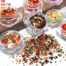 Load image into Gallery viewer, Autumn Maple Leaf Glitter