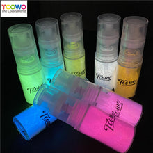Load image into Gallery viewer, TCT-904 Glow in the Dark Photoluminescent Sun Activated Luminous Pigment Powder Body Glitter Spray for Nail Art Makeup Crafts Epoxy Resin