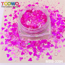 Load image into Gallery viewer, TCT-931 12 Colors Macaron Heart Star Glitter Sequins Non-Toxic BOPET for Tumbler Resin Nail Festival Crafts