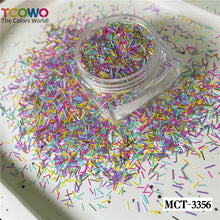 Load image into Gallery viewer, TCT-928 Mix Colors Strip Glitter Tinsel Epoxy Resin Glitter for Nails Art Manicure Tumbler Card Making Crafts Nail Gel, Non-Toxic Shining BOPET Glitter Sequins with MSDS Certification