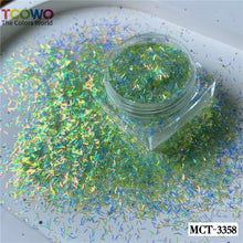 Load image into Gallery viewer, TCT-928 Mix Colors Strip Glitter Tinsel Epoxy Resin Glitter for Nails Art Manicure Tumbler Card Making Crafts Nail Gel, Non-Toxic Shining BOPET Glitter Sequins with MSDS Certification