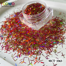 Load image into Gallery viewer, TCT-928 Mix Colors Strip Glitter Tinsel Epoxy Resin Glitter for Nails Art Manicure Tumbler Card Making Crafts Nail Gel, Non-Toxic Shining BOPET Glitter Sequins with MSDS Certification