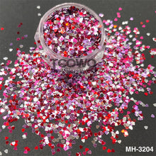 Load image into Gallery viewer, TCT-893 Smallest Love Heart Mix Glitter 1MM - Non-Toxic Shimmer for DIY, Nail Art, Cosmetics & Festival