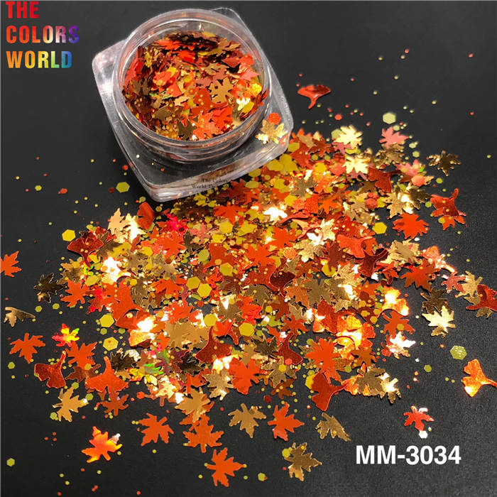 Autumn Maple Leaf Glitter
