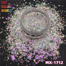 Load image into Gallery viewer, Colorful Iridescent Rainbow Shards Irregular Flakes Nails Glitter