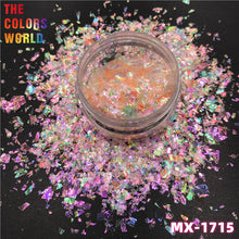 Load image into Gallery viewer, Colorful Iridescent Rainbow Shards Irregular Flakes Nails Glitter