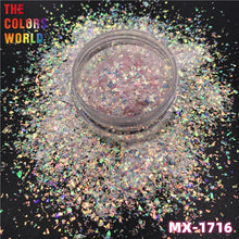 Load image into Gallery viewer, Colorful Iridescent Rainbow Shards Irregular Flakes Nails Glitter