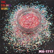 Load image into Gallery viewer, Colorful Iridescent Rainbow Shards Irregular Flakes Nails Glitter