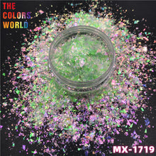 Load image into Gallery viewer, Colorful Iridescent Rainbow Shards Irregular Flakes Nails Glitter