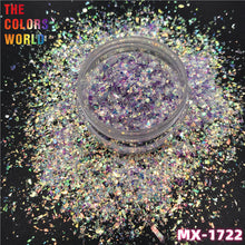 Load image into Gallery viewer, Colorful Iridescent Rainbow Shards Irregular Flakes Nails Glitter