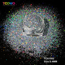 Load image into Gallery viewer, TCT-1063 & TCT-1064 Fine & Chunky Holographic PET Glitter Bulk Glitter for Nails High Brightness Safe Vegan Resin Craft Makeup Body Decoration