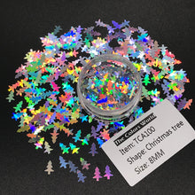 Load image into Gallery viewer, TCT-218 TCOWO Promotion Twinkle Christmas Tree PET Holiday Nail Art Glitter for Tumbler Artware Handicraft Works Accessories PET Non Toxic
