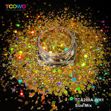 Load image into Gallery viewer, TCT-1063 & TCT-1064 Fine & Chunky Holographic PET Glitter Bulk Glitter for Nails High Brightness Safe Vegan Resin Craft Makeup Body Decoration