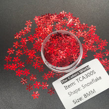 Load image into Gallery viewer, TCT-201 TCOWO Holiday Customs Twinkle Christmas Snowflakes Biodegradable Glitter Nail Art Glitter
